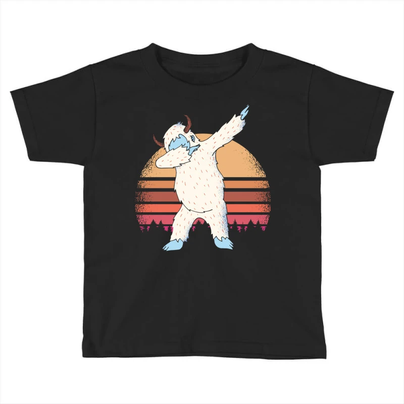 Retro Vintage Dabbing Yeti Snowman Funny Christmas Toddler T-shirt 3 Retro Vintage Dabbing Yeti Snowman Funny Christmas Toddler T-shirt