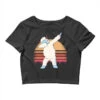 Retro Vintage Dabbing Yeti Snowman Funny Christmas Crop Top -Noel Outfits Store pd.2527029679.87.25097666.s3.1 front black ffffff none x5y0 136 800x800 1