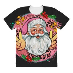 Merry Christmas Peace Santa All Over Women's T-shirt 9 Merry Christmas Peace Santa All Over Women's T-shirt -Noel Outfits Store pd.2527034447.108.25097068.s3.1 front customized 111111 none x45y20.5 294 800x800 1