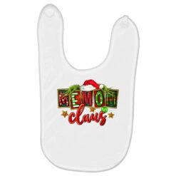Christmas Memom Claus Baby Bibs