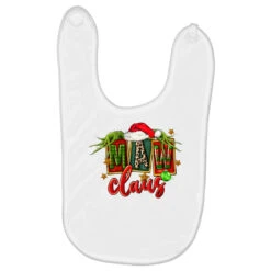 Christmas Maw Claus Baby Bibs