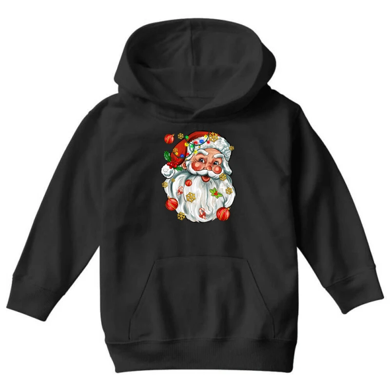 Santa With Little Christmas Youth Hoodie 5 Santa With Little Christmas Youth Hoodie - Image 3