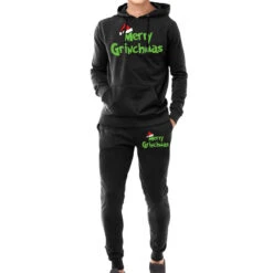 Merry Christmas Cartoon Hoodie & Jogger Set