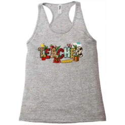 Christmas Teacher Racerback Tank -Noel Outfits Store pd.2527056005.45.25102070.s3.1 front grey ffffff none x0y0 144 800x800 1