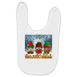 Cozy Christmas Gnomies Baby Bibs