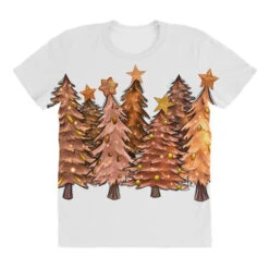 Melanin Christmas Trees With Lights All Over Women's T-shirt -Noel Outfits Store pd.2527095355.108.25068713.s3.1 front customized f5f5f5 none x45y69 294 800x800 1