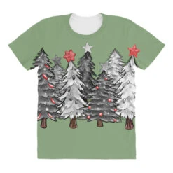 Black And White Christmas Trees With Lights All Over Women's T-shirt -Noel Outfits Store pd.2527095482.108.25068711.s3.1 front customized 8fab82 none x45y69 294 800x800 1