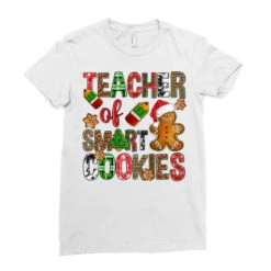 Teacher Of Smart Cookies Christmas Ladies Fitted T-Shirt -Noel Outfits Store pd.2527096858.36.25102153.s3.1 front white ffffff none x0y0 154 800x800 1