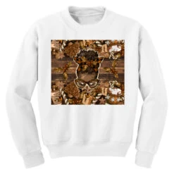 Afro Messy Bun Melanin Christmas Youth Sweatshirt -Noel Outfits Store pd.2527104316.52.25097386.s3.1 front white ffffff none x0y0 169 800x800 1