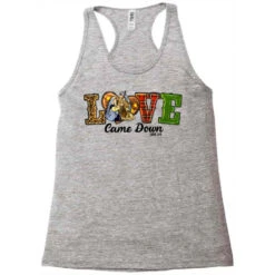 Love Came Down Baby Jesus Christmas Racerback Tank 9 Love Came Down Baby Jesus Christmas Racerback Tank -Noel Outfits Store pd.2527112003.45.25102502.s3.1 front grey ffffff none x0y0 144 800x800 1