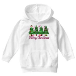 Merry Christmas Nurse Trees Youth Hoodie -Noel Outfits Store pd.2527117866.53.25102376.s3.1 front white ffffff none x0y0 113 800x800 1