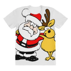 Santa Reindeer Christmas All Over Women's T-shirt -Noel Outfits Store pd.2527119658.108.25102553.s3.1 front customized f5f5f5 none x45y22 294 800x800 1