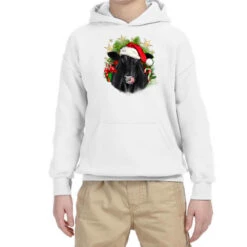 Christmas Black Angus Youth Hoodie