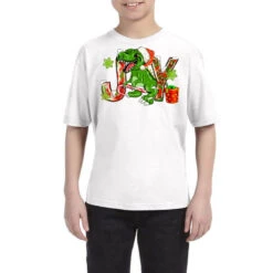 Joy Christmas T-Rex Youth Tee