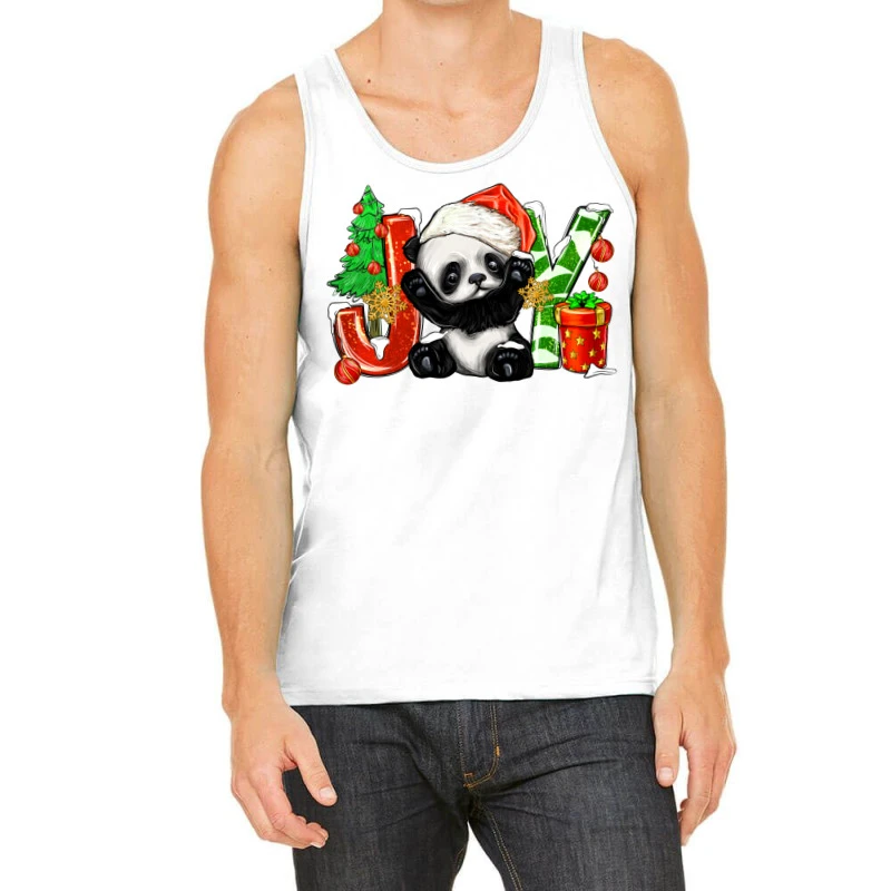 Joy Christmas Panda Tank Top 3 Joy Christmas Panda Tank Top