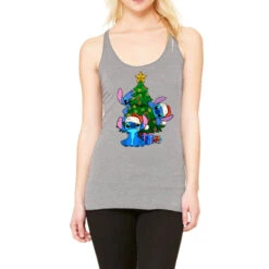 Stitch Christmas Tree Racerback Tank