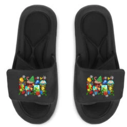 Autism Christmas Coffee Cups Slide Sandal