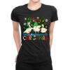 Merry Christmas Duck Ladies Fitted T-Shirt -Noel Outfits Store pmd.2526123214.36.25077481.s3.1 front black2 ffffff none x0y0 154 800x800 1