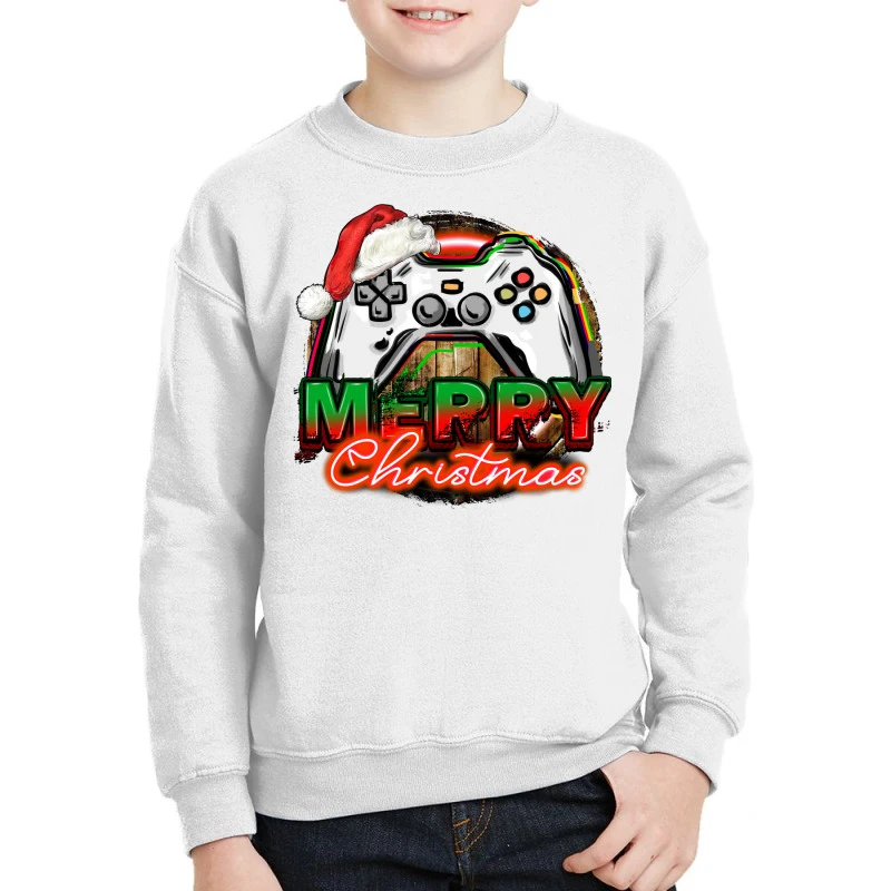 Gamer Merry Christmas Youth Sweatshirt 3 Gamer Merry Christmas Youth Sweatshirt