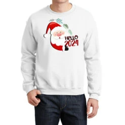 Santa Claus Happy Christmas 2024 Crewneck Sweatshirt