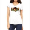 Afro Woman Christmas Mom Women's V-Neck T-Shirt