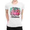 Pink Merry Christmas Truck Ladies Fitted T-Shirt -Noel Outfits Store pmd.2526354393.36.25087100.s3.1 front white2 ffffff none x0y0 154 800x800 1