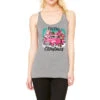 Pink Merry Christmas Truck Racerback Tank -Noel Outfits Store pmd.2526354403.45.25087100.s3.1 front grey2 ffffff none x0y0 144 800x800 1