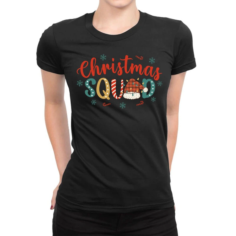 Christmas Squad Svg Ladies Fitted T-Shirt 3 Christmas Squad Svg Ladies Fitted T-Shirt