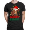 Merry And Bright Cow With Christmas Lights T-Shirt -Noel Outfits Store pmd.2526365362.24.25087702.s3.1 front black2 ffffff none x11.5y0 157 800x800 1