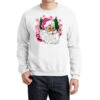 Pink Christmas Santa Claus Crewneck Sweatshirt -Noel Outfits Store pmd.2526424034.32.25087074.s3.1 front white2 ffffff none x0y0 124 800x800 1