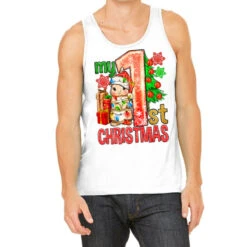 My First Christmas Rabbit Tank Top