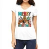 Merry Christmas Trees Farm Animals Women's V-Neck T-Shirt -Noel Outfits Store pmd.2526444141.72.25087008.s3.1 front white2 ffffff none x0y0 138 800x800 1