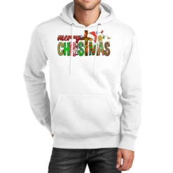 Merry Christmas Cross Unisex Hoodie