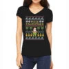 Mele Kalikimaka Christmas Women's V-Neck T-Shirt -Noel Outfits Store pmd.2526465244.72.25090869.s3.1 front black2 ffffff none x0y0 138 800x800 1