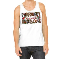 Pharmacy Do It With Care And Love Christmas Tank Top