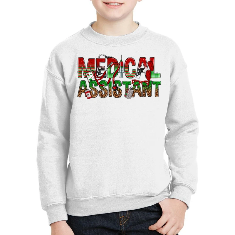 Medical Assistant Christmas Youth Sweatshirt 3 Medical Assistant Christmas Youth Sweatshirt