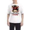 Messy Bun Christmas Teacher Youth Tee -Noel Outfits Store pmd.2526572806.37.25093566.s3.1 front white2 ffffff none x6.5y0 116 800x800 1