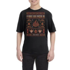 Avatar Firebending Iroh Christmas Youth Tee