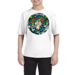 Bull Skull Christmas Youth Tee