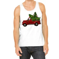 Christmas Farm Truck With Baby Sheep Tank Top