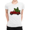 Christmas Farm Truck With Baby Sheep Ladies Fitted T-Shirt -Noel Outfits Store pmd.2526675055.36.25095097.s3.1 front white2 ffffff none x0y0 154 800x800 1