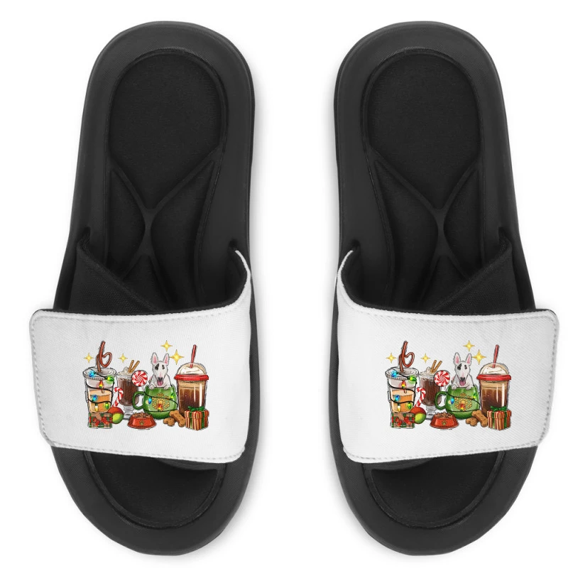 Christmas Coffee Cups With Bull Terrier Slide Sandal 3 Christmas Coffee Cups With Bull Terrier Slide Sandal