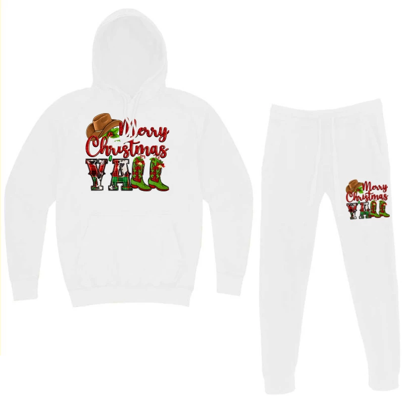 Merry Christmas Y'all Cowboy Hoodie & Jogger Set 5 Merry Christmas Y'all Cowboy Hoodie & Jogger Set - Image 3