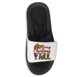 Merry Christmas Y'all Cowboy Slide Sandal -Noel Outfits Store pmd.2526687702.202.25094996.s3.1 front customized1 f5f5f5 none x75y56.5 90 800x800 1