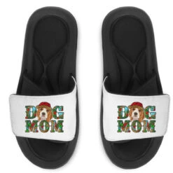 Christmas Beagle Dog Mom Slide Sandal