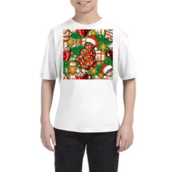 Christmas Cake And Seamless Digital Paper Youth Tee