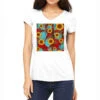 Christmas Sunflower Seamless Digital Paper Women's V-Neck T-Shirt -Noel Outfits Store pmd.2526692727.72.25095015.s3.2 front white2 ffffff none x0y0 138 800x800 1