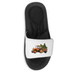 Christmas Orange Farm Tractor Slide Sandal -Noel Outfits Store pmd.2526699298.202.25095228.s3.1 front customized1 f5f5f5 none x75y70 90 800x800 1