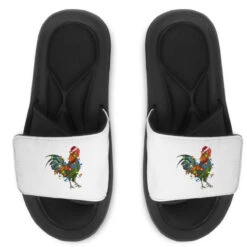 Christmas Lights Rooster Slide Sandal