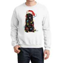 Christmas Newfoundland Dog Crewneck Sweatshirt